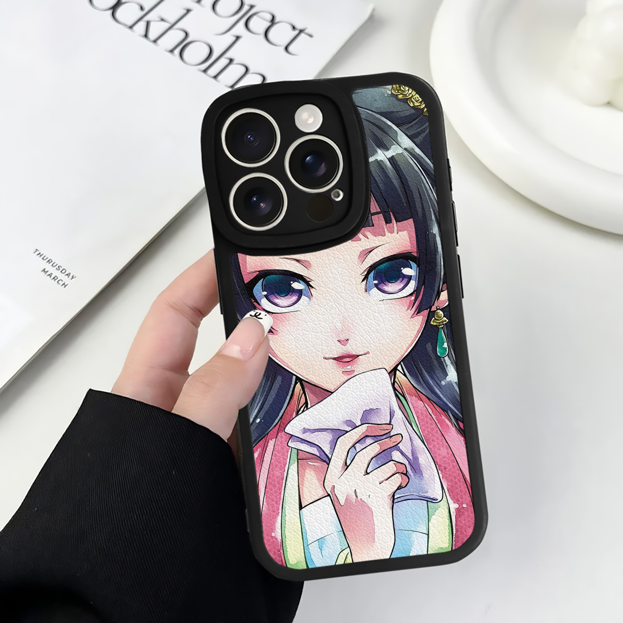 薬屋のひとりごと The Apothecary Diaries 【iPhone 16シリーズ対応】シリコンスマホケース（レザー調） 材質：シリコン